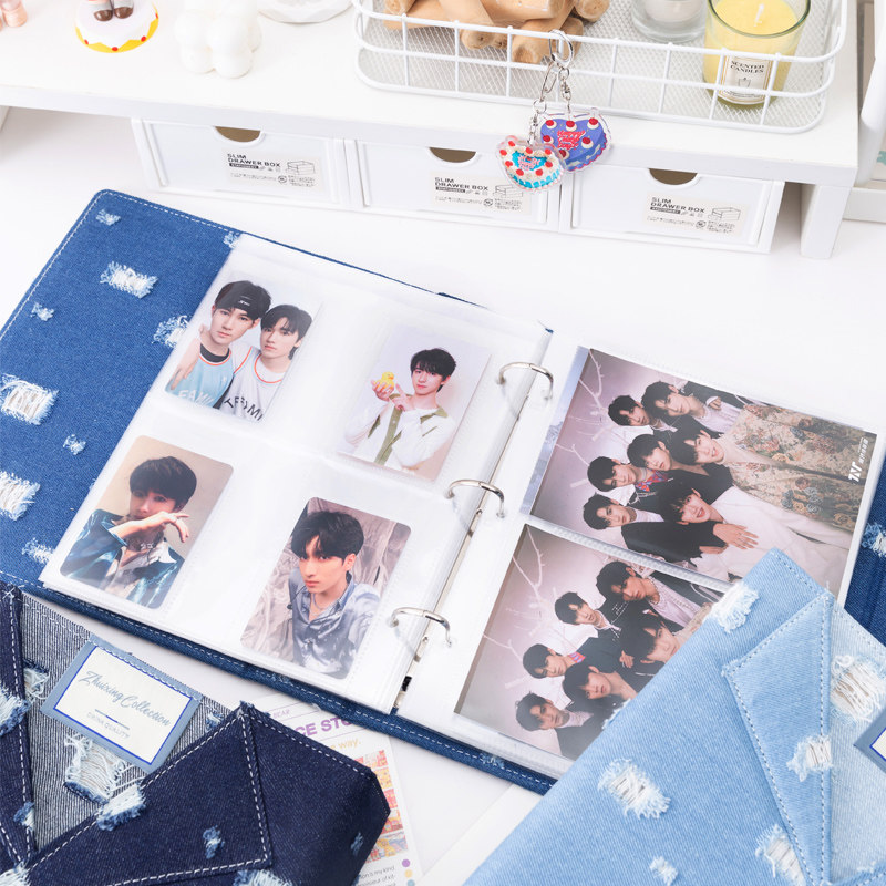 Large A5 Distressed Denim Card - Pokemon Binder Card 评论和价格